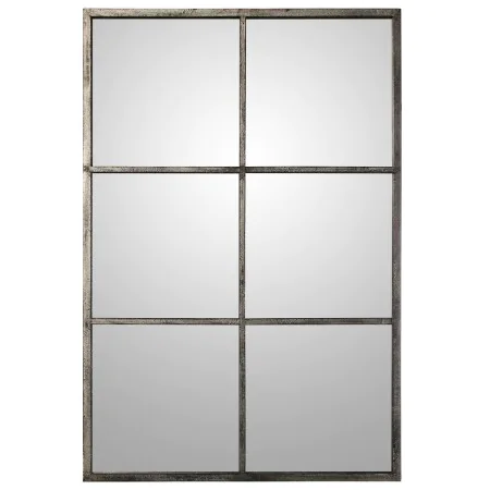 Espejo de pared Alexandra House Living Negro Plateado Metal Ventana 9 x 114 x 79 cm de Alexandra House Living, Espejos de par...