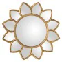 Wall mirror Alexandra House Living Golden Plastic Flower 3 x 60 x 63 cm by Alexandra House Living, Wall-Mounted Mirrors - Ref...