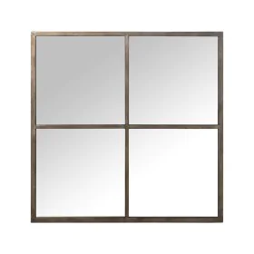 Espejo de pared Alexandra House Living Champagne Metal Ventana 7 x 80 x 80 cm de Alexandra House Living, Espejos de pared - R...