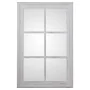 Wall mirror Alexandra House Living White Wood Worn Window 5 x 101 x 65 cm by Alexandra House Living, Wall-Mounted Mirrors - R...