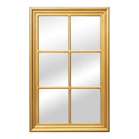 Wall mirror Alexandra House Living Golden Wood Window 5 x 101 x 65 cm by Alexandra House Living, Wall-Mounted Mirrors - Ref: ...