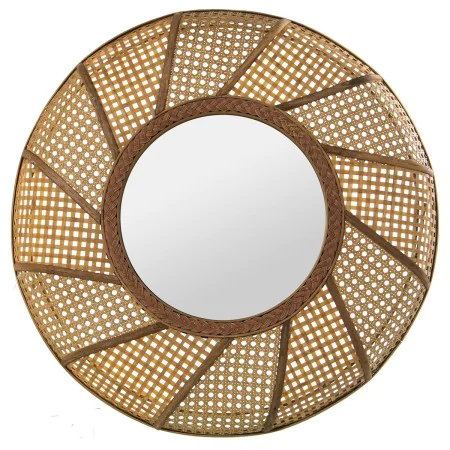 Miroir mural Alexandra House Living Naturel Fibre naturelle 8 x 55 x 55 cm Rond de Alexandra House Living, Miroirs muraux - R...