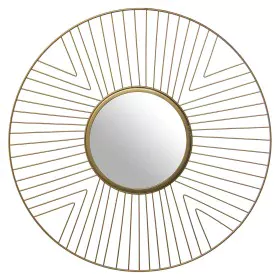 Wall mirror Alexandra House Living Golden Metal 50 x 1,2 cm Circular by Alexandra House Living, Wall-Mounted Mirrors - Ref: D...