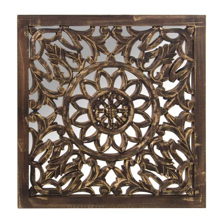 Decorative altarpiece Alexandra House Living Brown Wood 6 x 59 x 58 cm by Alexandra House Living, Sculptures - Ref: D1622795,...