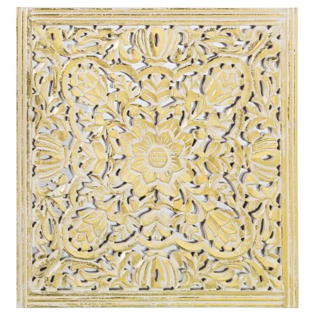 Decorative altarpiece Alexandra House Living Golden Wood 6 x 94 x 95 cm by Alexandra House Living, Sculptures - Ref: D1622809...