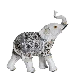 Figura Decorativa Alexandra House Living Branco Plástico Elefante 10 x 22 x 21 cm de Alexandra House Living, Colecionáveis - ...