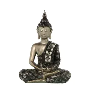 Statua Decorativa Alexandra House Living Nero Argentato Plastica Buddha 15 x 26 x 36 cm di Alexandra House Living, Oggetti da...