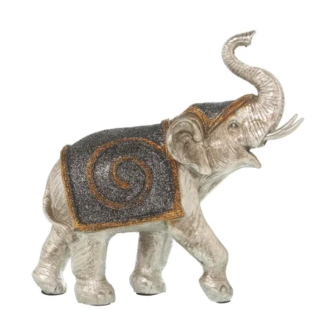 Deko-Figur Alexandra House Living Silberfarben Kunststoff Elefant 12 x 24 x 23 cm von Alexandra House Living, Sammlerstücke -...