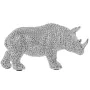 Deko-Figur Alexandra House Living Silberfarben Acryl Kunststoff Melamine Nashorn von Alexandra House Living, Sammlerstücke - ...