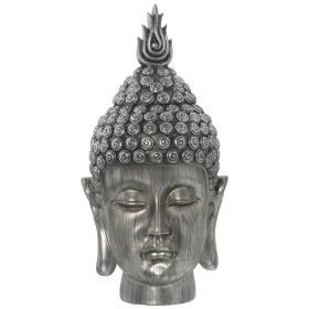 Busto Alexandra House Living Argentato Plastica Buddha 19 x 19 x 35 cm di Alexandra House Living, Sculture - Rif: D1622859, P...