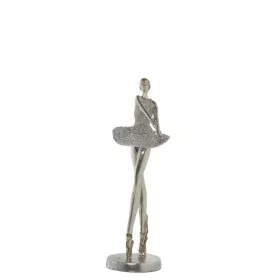 Statua Decorativa Alexandra House Living Argentato Acrilico Plastica Melammina Ballerina 12 x 10 x 30 cm di Alexandra House L...