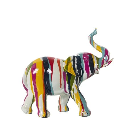 Decorative Figure Alexandra House Living Multicolour Plastic Elephant Paint 10 x 23 x 22 cm by Alexandra House Living, Collec...