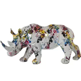 Decorative Figure Alexandra House Living Multicolour Plastic Rhinoceros Paint 17 x 36 x 18 cm by Alexandra House Living, Coll...