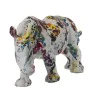 Figurine Décorative Alexandra House Living Multicouleur Plastique Rhinocéros Peinture 17 x 36 x 18 cm de Alexandra House Livi...