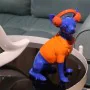 Decorative Figure Alexandra House Living Blue Orange Plastic Dog Headphones 14 x 26 x 18 cm by Alexandra House Living, Collec...