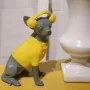 Decorative Figure Alexandra House Living Yellow Grey Plastic Dog Headphones 14 x 26 x 19 cm by Alexandra House Living, Collec...