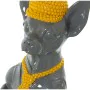 Figura Decorativa Alexandra House Living Amarillo Gris Plástico Perro Corbata 12 x 16 x 30 cm de Alexandra House Living, Cole...