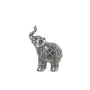 Deko-Figur Alexandra House Living Silberfarben Acryl Kunststoff Melamine Elefant 11 x 6 x 16 cm von Alexandra House Living, S...