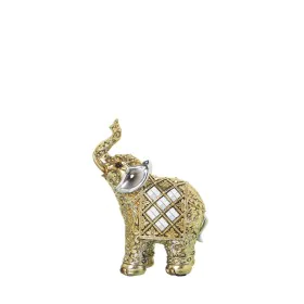 Decorative Figure Alexandra House Living Golden Acrylic Plastic Melamin Elephant 11 x 6 x 16 cm by Alexandra House Living, Co...