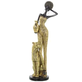 Figurine Décorative Alexandra House Living Doré Plastique Africaine Panthère 11 x 13 x 38 cm de Alexandra House Living, Pièce...