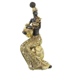 Figura Decorativa Alexandra House Living Dourado Plástico Africana 14 x 30 x 14 cm de Alexandra House Living, Colecionáveis -...