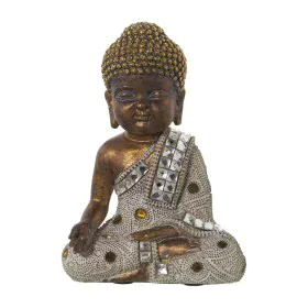 Deko-Figur Alexandra House Living Weiß Gold Acryl Kunststoff Melamine Buddha 14 x 9 x 20 cm von Alexandra House Living, Samml...