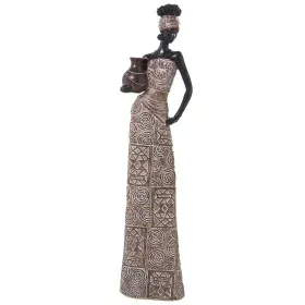 Statua Decorativa Alexandra House Living Marrone Plastica Africana 11 x 14 x 51 cm di Alexandra House Living, Oggetti da coll...