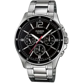 Montre Homme Casio Argenté Noir (Ø 43,5 mm) de Casio, Montres bracelet - Réf : S7260228, Prix : 105,19 €, Remise : %