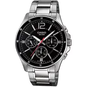 Relógio masculino Casio Prateado Preto (Ø 43,5 mm) de Casio, Relógios com braselete - Ref: S7260228, Preço: 99,61 €, Desconto: %