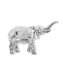 Deko-Figur Alexandra House Living Silberfarben Acryl Kunststoff Melamine Elefant 18 x 7 x 12 cm von Alexandra House Living, S...