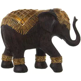 Figurine Décorative Alexandra House Living Noir Doré Plastique Eléphant 9 x 18 x 18 cm de Alexandra House Living, Pièces de c...