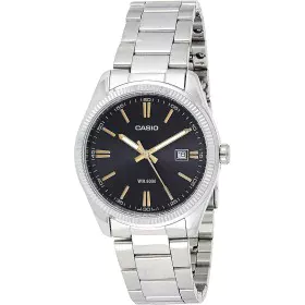 Reloj Hombre Casio DATE Negro Plateado (Ø 39 mm) de Casio, Relojes de pulsera - Ref: S7262281, Precio: 80,16 €, Descuento: %