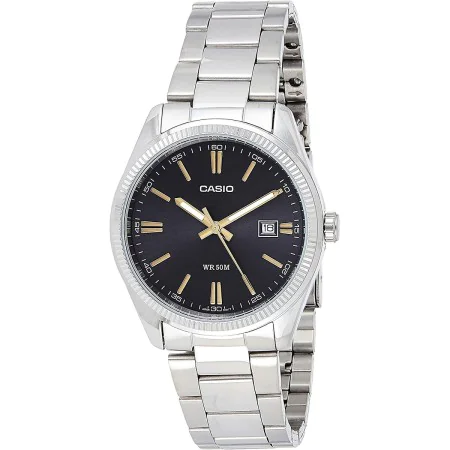 Reloj Hombre Casio DATE Negro Plateado (Ø 39 mm) de Casio, Relojes de pulsera - Ref: S7262281, Precio: 78,59 €, Descuento: %