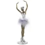 Decorative Figure Alexandra House Living White Silver Acrylic Plastic Melamin Ballerina 9 x 8 x 33 cm by Alexandra House Livi...