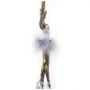 Statua Decorativa Alexandra House Living Bianco Argentato Acrilico Plastica Melammina Ballerina 9 x 8 x 33 cm di Alexandra Ho...