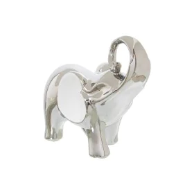 Decorative Figure Alexandra House Living White Silver Ceramic Elephant 20 x 9 x 18 cm by Alexandra House Living, Collectables...