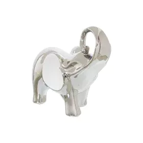 Figura Decorativa Alexandra House Living Blanco Plateado Cerámica Elefante 20 x 9 x 18 cm de Alexandra House Living, Coleccio...