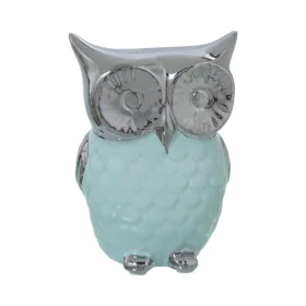 Decorative Figure Alexandra House Living Green Silver Ceramic Owl 10 x 9 x 14 cm by Alexandra House Living, Collectables - Re...