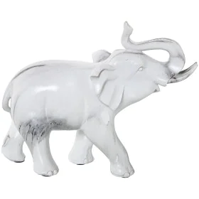 Figura Decorativa Alexandra House Living Plástico Elefante 12 x 24 x 21 cm Mármore de Alexandra House Living, Colecionáveis -...