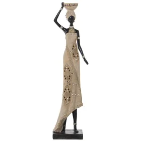 Statua Decorativa Alexandra House Living Beige Plastica Africana 15 x 19 x 63 cm di Alexandra House Living, Oggetti da collez...