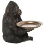 Decorative Figure Alexandra House Living Golden Plastic Gorilla 38 x 55 x 47 cm Tray by Alexandra House Living, Collectables ...