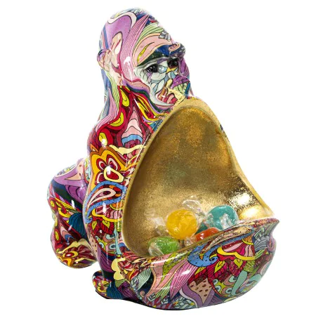 Decorative Figure Alexandra House Living Multicolour Plastic Gorilla Graffiti 18 x 21 x 23 cm Bowl by Alexandra House Living,...