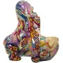 Figurine Décorative Alexandra House Living Multicouleur Plastique Gorille Graffiti 18 x 21 x 23 cm Bol de Alexandra House Liv...