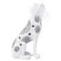 Figura Decorativa Alexandra House Living Blanco Plateado Plástico Leopardo 12 x 15 x 27 cm de Alexandra House Living, Colecci...