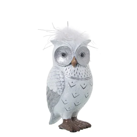 Decorative Figure Alexandra House Living White Silver Acrylic Plastic Melamin Owl by Alexandra House Living, Collectables - R...