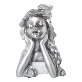 Decorative Figure Alexandra House Living Silver Plastic Girl 18 x 18 x 26 cm by Alexandra House Living, Collectables - Ref: D...