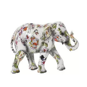 Figura Decorativa Alexandra House Living Multicolor Plástico Elefante 11 x 18 x 24 cm de Alexandra House Living, Colecionávei...