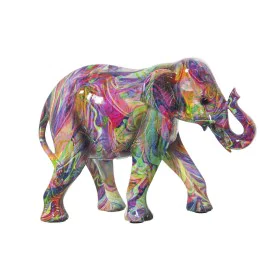 Figura Decorativa Alexandra House Living Multicolor Plástico Elefante Quadro 11 x 18 x 24 cm de Alexandra House Living, Colec...