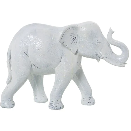 Statua Decorativa Alexandra House Living Bianco Plastica Elefante 14 x 21 x 29 cm di Alexandra House Living, Oggetti da colle...