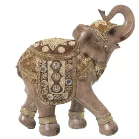 Deko-Figur Alexandra House Living Grau Gold Kunststoff Elefant 13 x 25 x 26 cm von Alexandra House Living, Sammlerstücke - Re...